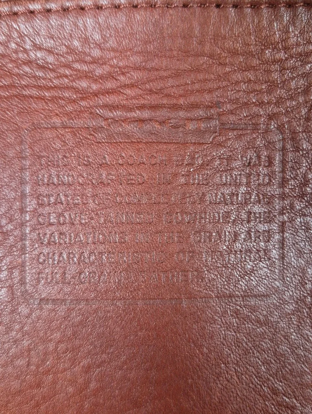 Vintage Coach Duffle Sac #9085